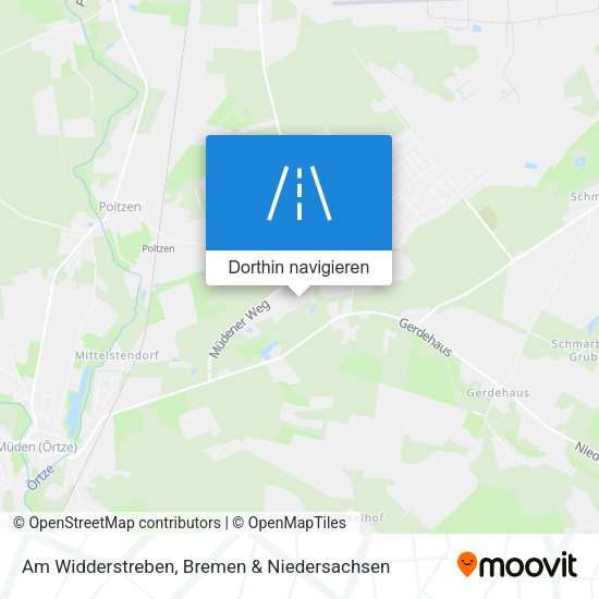 Am Widderstreben Karte