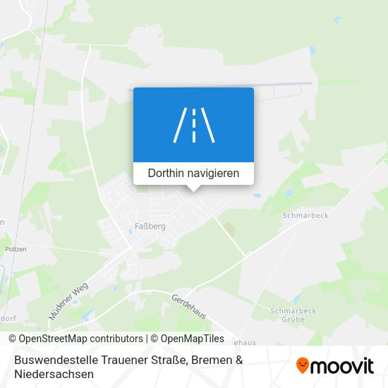 Buswendestelle Trauener Straße Karte