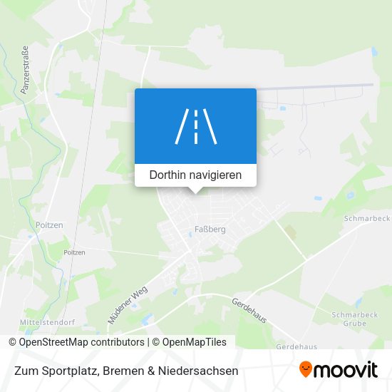 Zum Sportplatz Karte