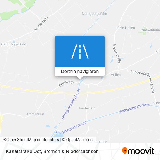 Kanalstraße Ost Karte