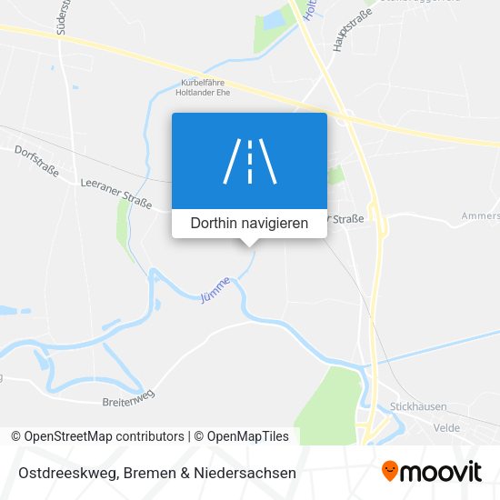 Ostdreeskweg Karte