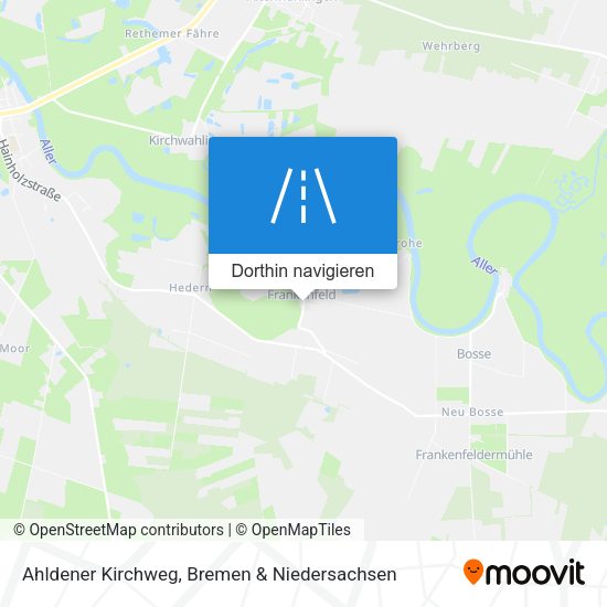 Ahldener Kirchweg Karte
