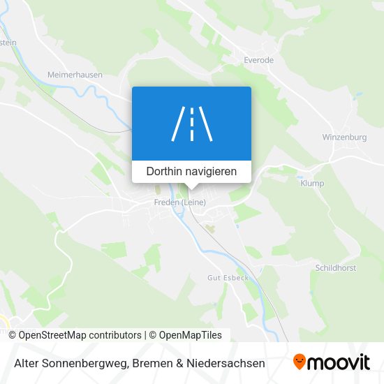 Alter Sonnenbergweg Karte