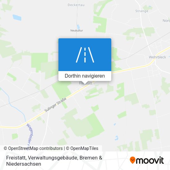 Freistatt, Verwaltungsgebäude Karte
