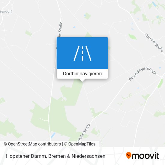 Hopstener Damm Karte