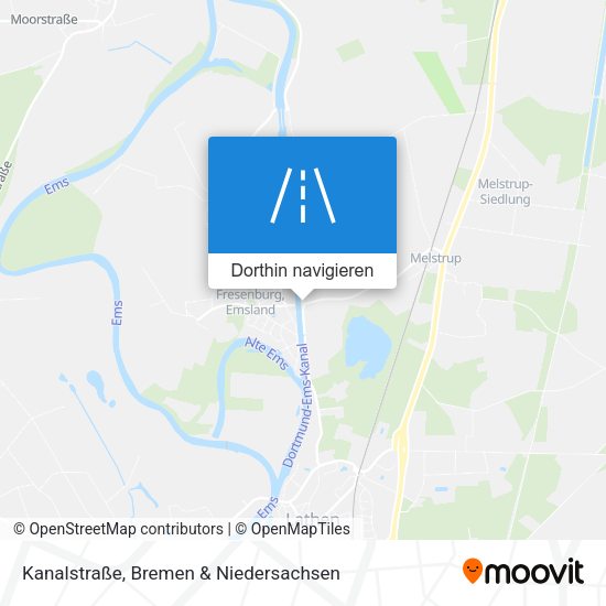 Kanalstraße Karte