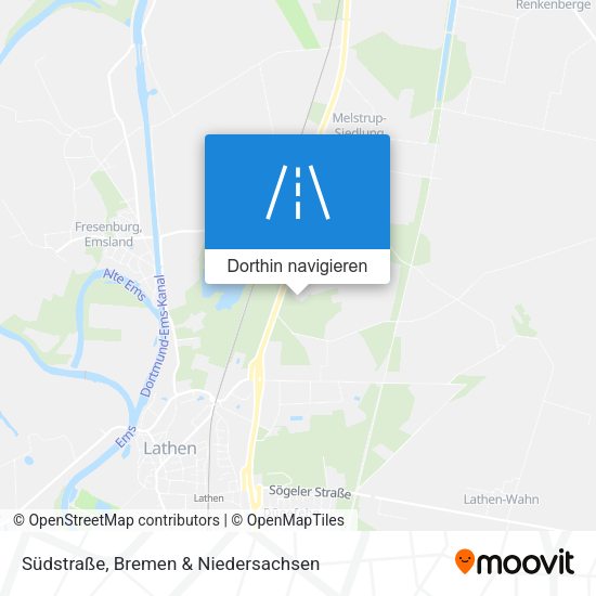 Südstraße Karte