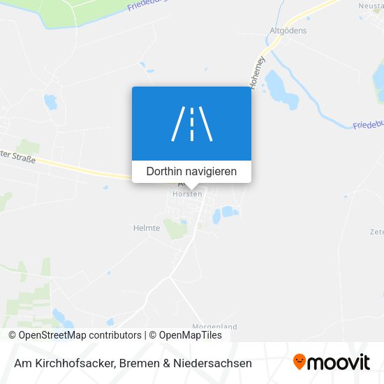 Am Kirchhofsacker Karte