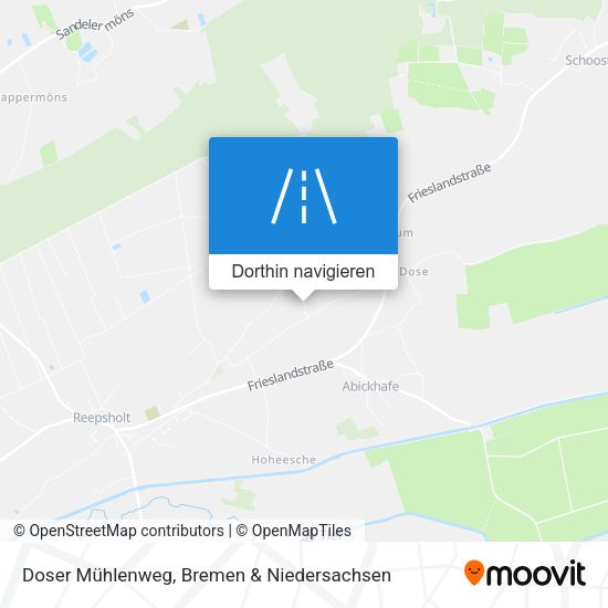 Doser Mühlenweg Karte