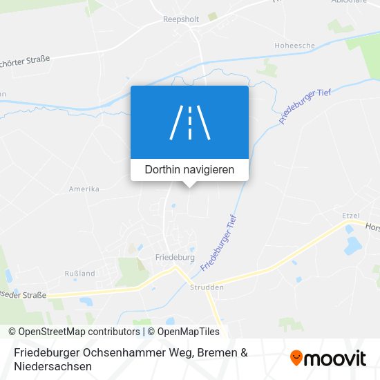 Friedeburger Ochsenhammer Weg Karte