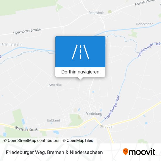 Friedeburger Weg Karte