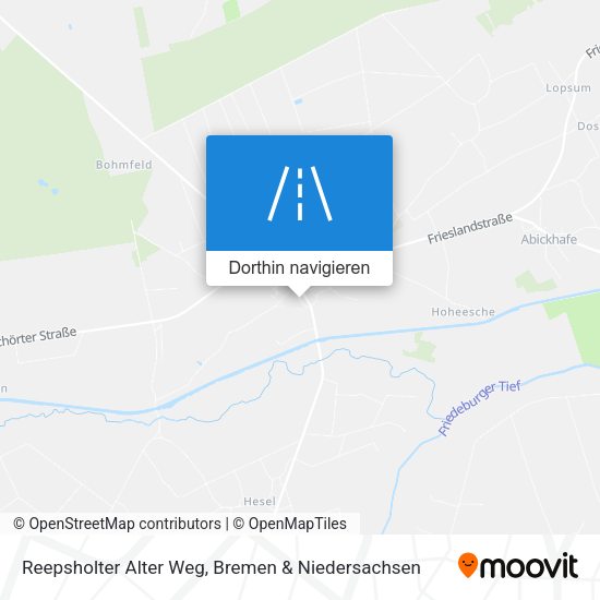 Reepsholter Alter Weg Karte