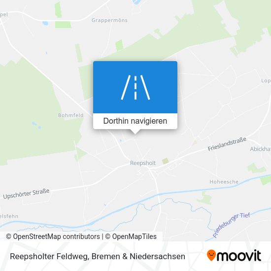 Reepsholter Feldweg Karte