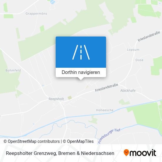 Reepsholter Grenzweg Karte