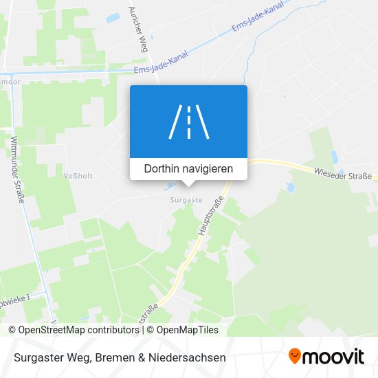 Surgaster Weg Karte