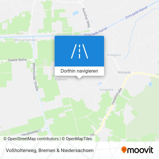 Voßholterweg Karte