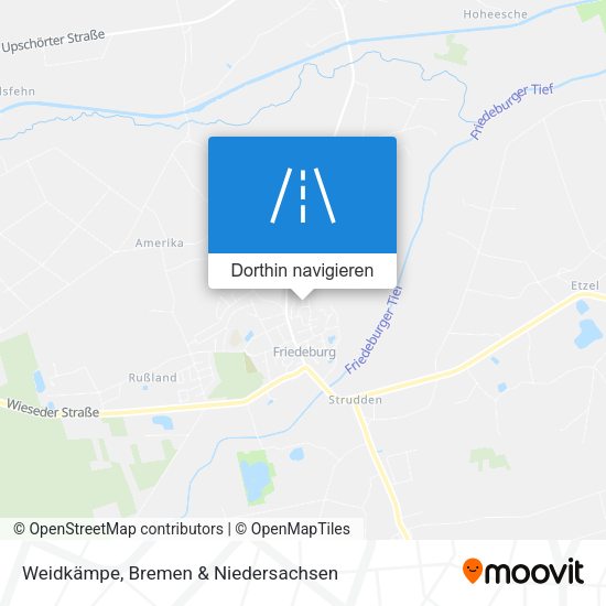 Weidkämpe Karte