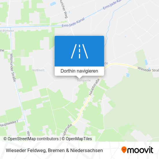 Wieseder Feldweg Karte