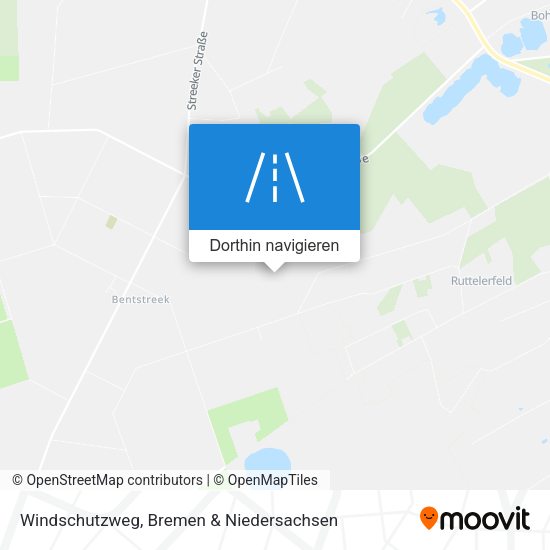 Windschutzweg Karte