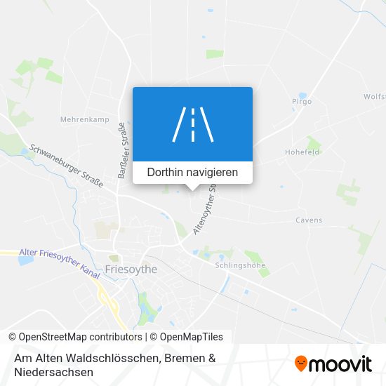 Am Alten Waldschlösschen Karte