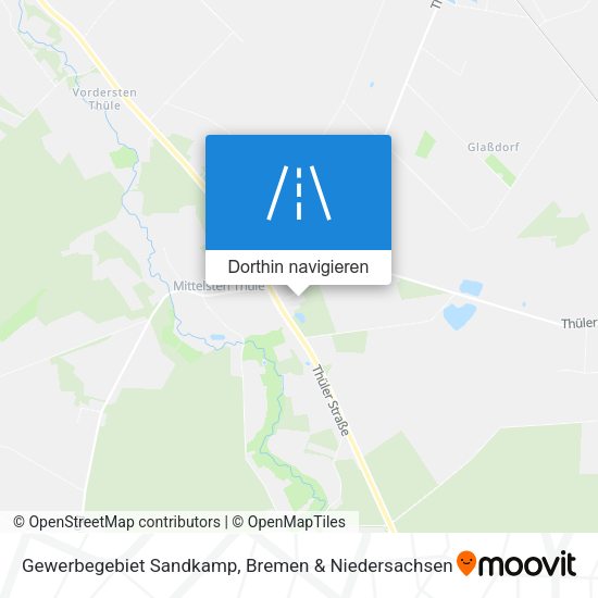 Gewerbegebiet Sandkamp Karte
