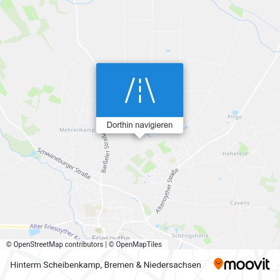 Hinterm Scheibenkamp Karte