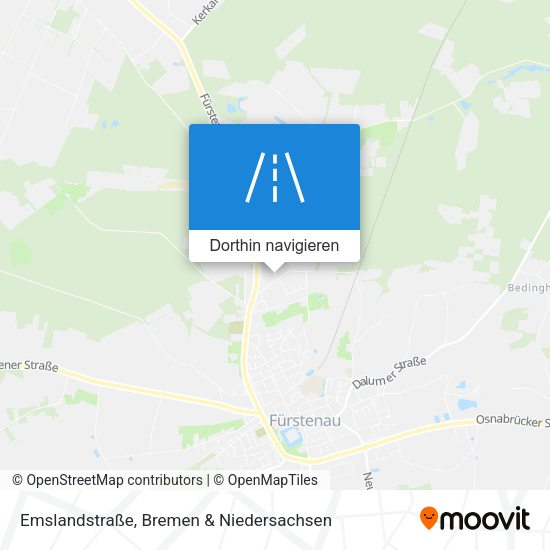 Emslandstraße Karte