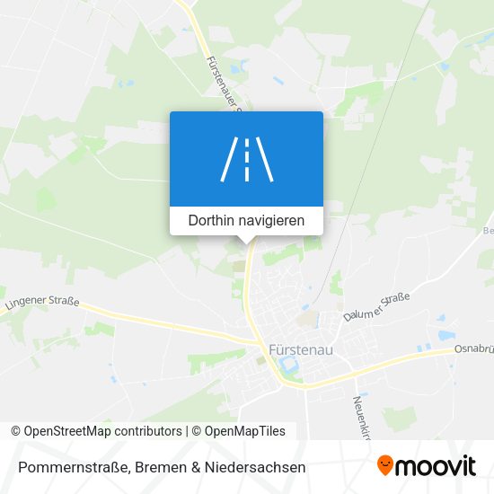 Pommernstraße Karte