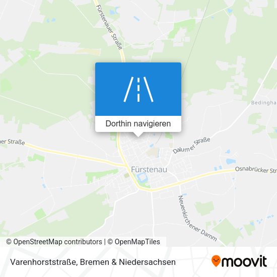 Varenhorststraße Karte