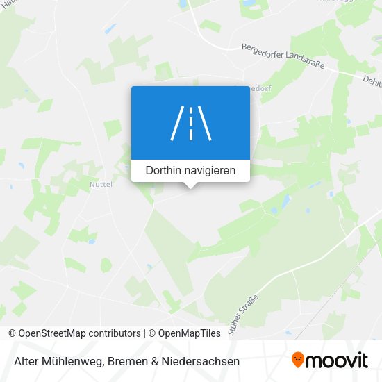 Alter Mühlenweg Karte