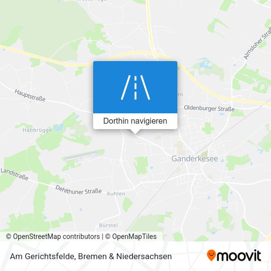 Am Gerichtsfelde Karte