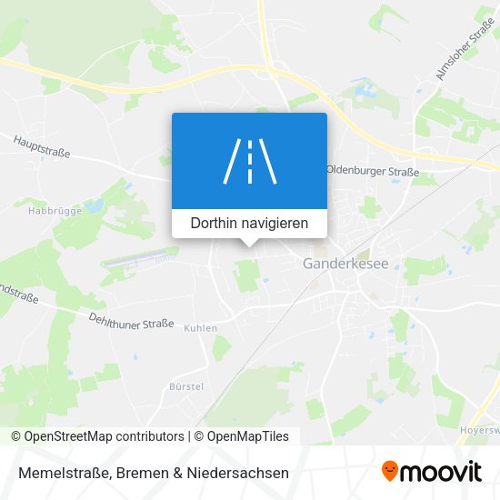Memelstraße Karte