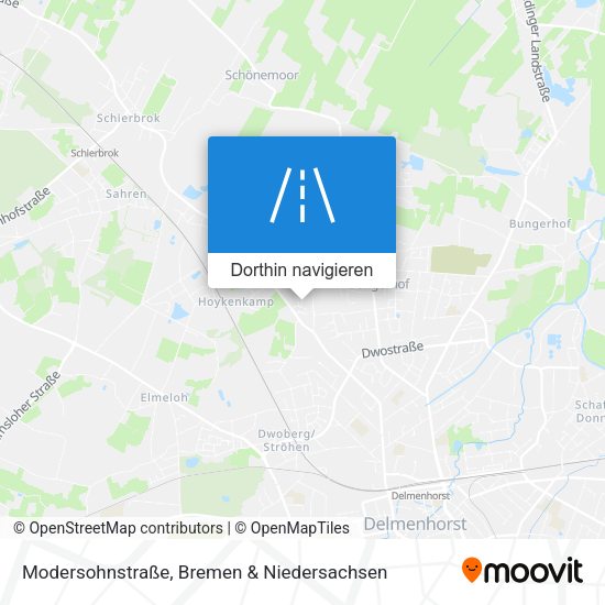 Modersohnstraße Karte
