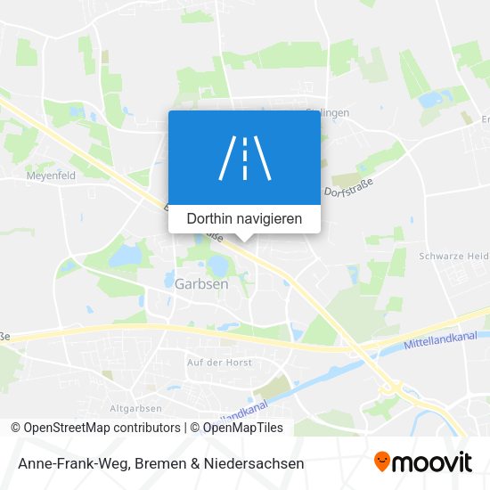 Anne-Frank-Weg Karte