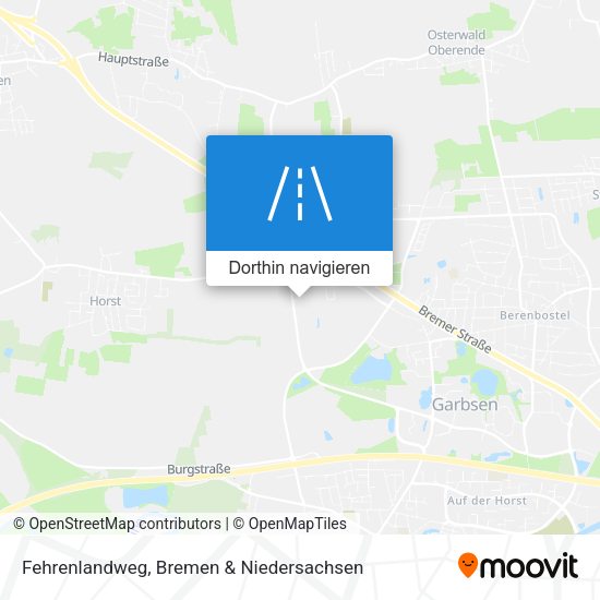Fehrenlandweg Karte