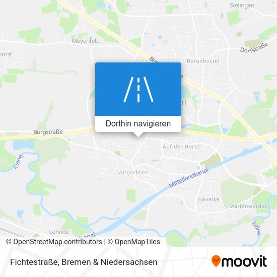 Fichtestraße Karte