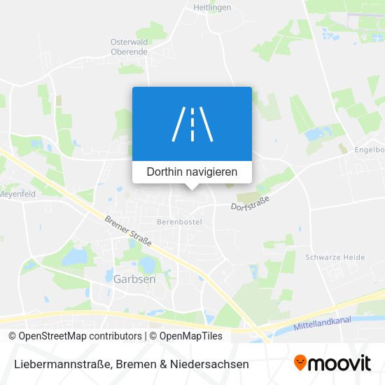 Liebermannstraße Karte
