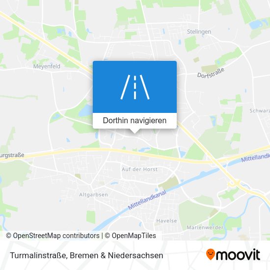 Turmalinstraße Karte