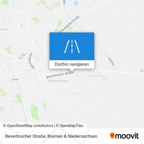Beverbrucher Straße Karte