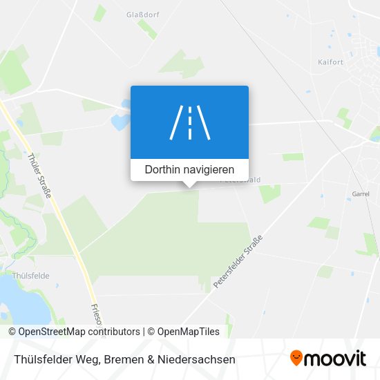 Thülsfelder Weg Karte