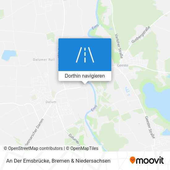 An Der Emsbrücke Karte