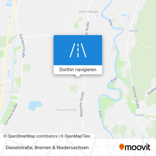 Dieselstraße Karte