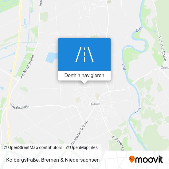 Kolbergstraße Karte