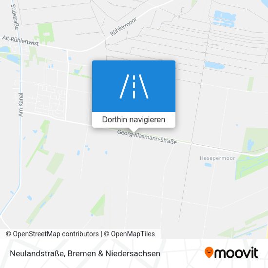 Neulandstraße Karte
