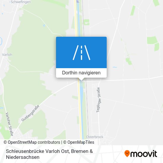 Schleusenbrücke Varloh Ost Karte