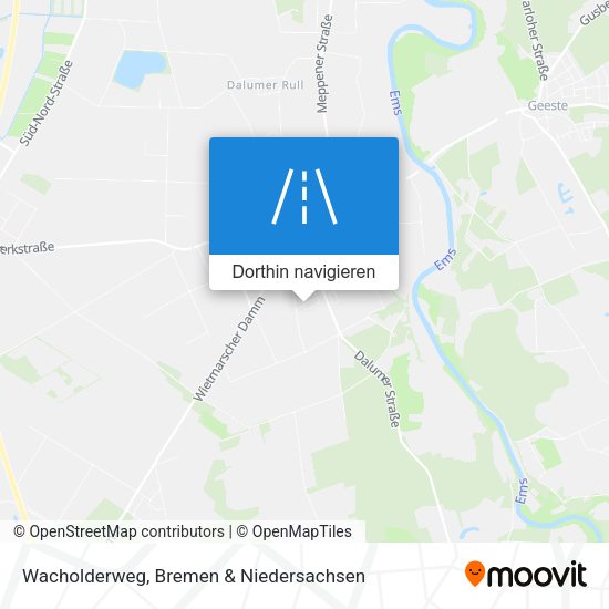 Wacholderweg Karte