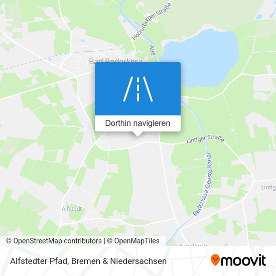 Alfstedter Pfad Karte