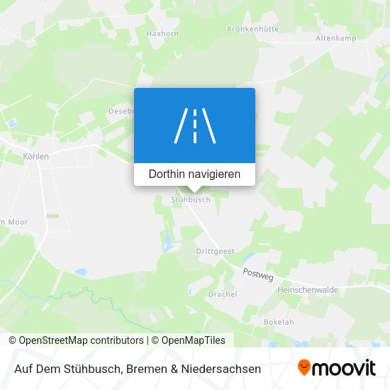 Auf Dem Stühbusch Karte
