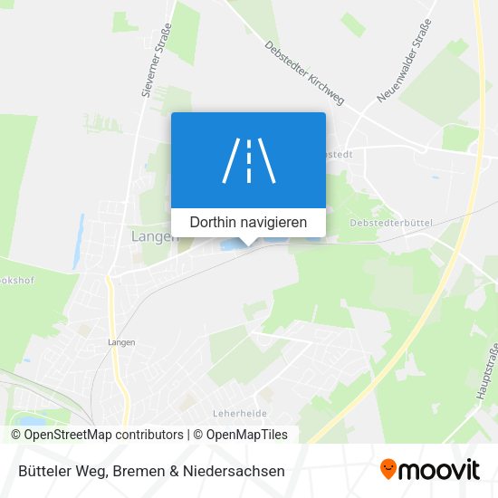 Bütteler Weg Karte