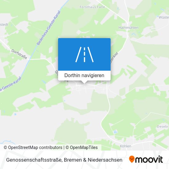 Genossenschaftsstraße Karte